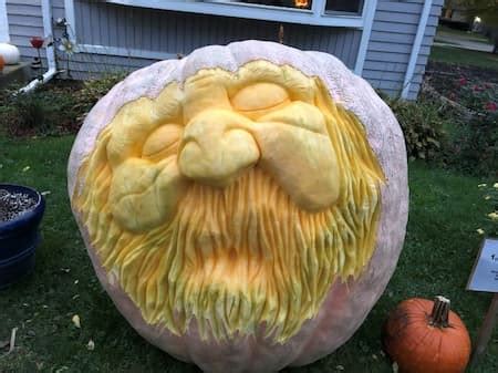 Giant Pumpkin Carvings, a Sculpted Work of Art. Pumpkin Nook.