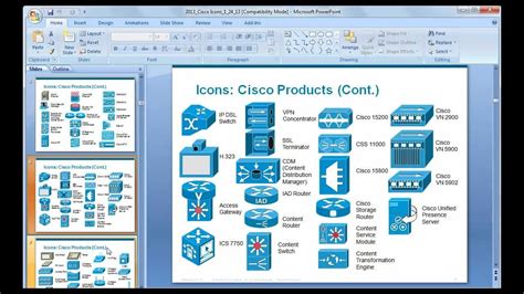 How to prepare a basic network diagram using Cisco icons & MS Power Point - YouTube