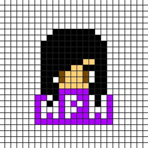 Aphmau pixel art | Pixel art, Perler bead art, Cross stitch charts