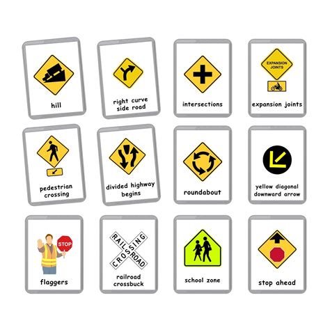 Buy USA Traffic Signs Flash Cards | Road Signs | Driving Test Flash Cards | DMV Flash Cards ...