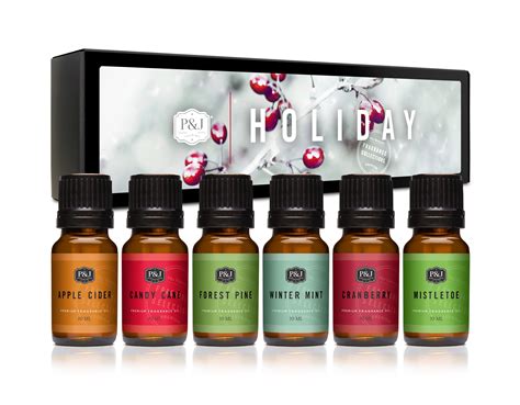 P&J Fragrance Oil | Holiday Set of 6 - Scented Oil for Soap Making ...