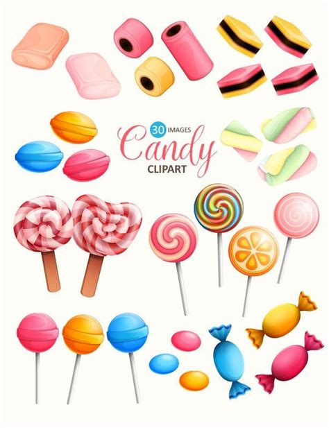 Candy clipart. Sweets clip art collection. | Candy clipart, Candy images, Candy art