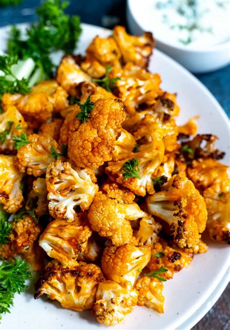 AIR FRYER BUFFALO CAULIFLOWER BITES!!! + Tasty Air Fryer Recipes