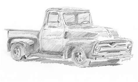 Dodge Truck Sketch at PaintingValley.com | Explore collection of Dodge ...