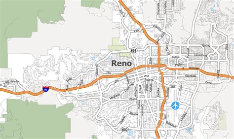 Reno Nevada Map - GIS Geography