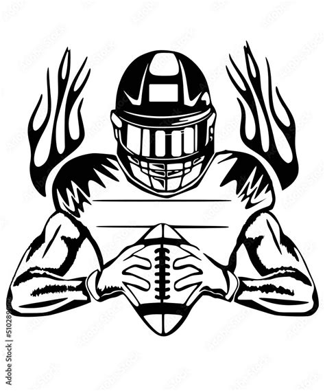 football player svg, Football name svg, football svg, football team svg ...