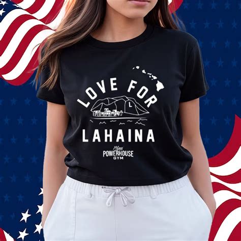 Love For Lahaina Maui Powerhouse Gym T-Shirt - ShirtsOwl Office