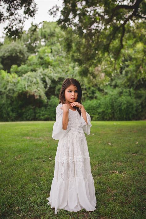 LDS Baptism Dress Vintage Lace White Baptism Dress for | Etsy