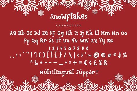 Snowflakes Font · 1001 Fonts