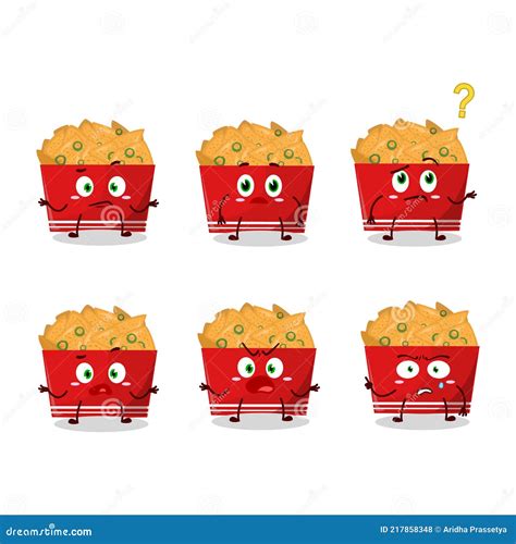 Cartoon Character of Nachos with What Expression Stock Vector ...