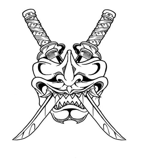 Tattoo ideen, Samurai maske tattoo, Tattoos zeichnen