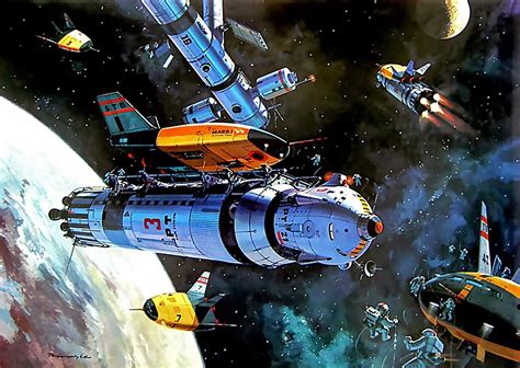 Spaceship, science fiction, artwork, retro science fiction HD wallpaper | Wallpaper Flare