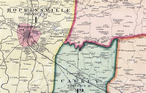 1878 Map of Christian County Kentucky Hopkinsville | Etsy