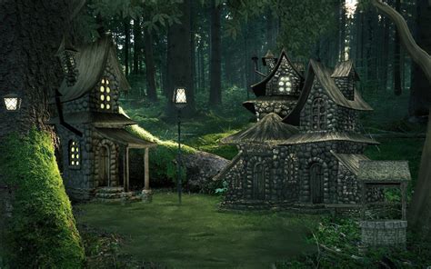 Forest Cottage Wallpapers - Top Free Forest Cottage Backgrounds - WallpaperAccess