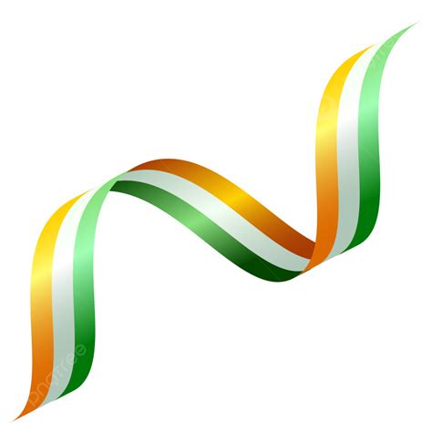 India Flag Ribbon, Tiranga, India, Flag PNG and Vector with Transparent ...