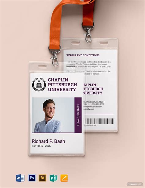 FREE College ID Card Templates - Edit Online & Download | Template.net