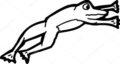 Outline of Jumping Frog Stock Vector Image by ©theblackrhino #63534675