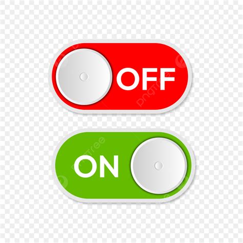 Switch Off Vector PNG Images, Off And On Button Switch Vector Design, Off On Button, Label ...