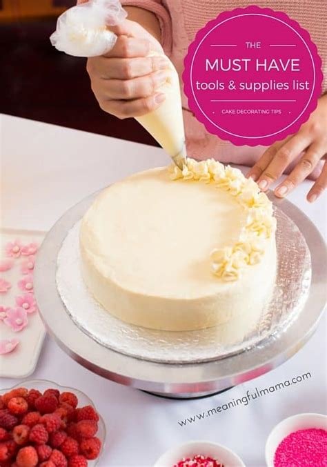 Must Have Cake Decorating Tools and Supplies