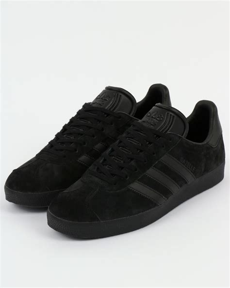 Adidas Gazelle Trainers Black, Triple, All, Black-out, Originals,