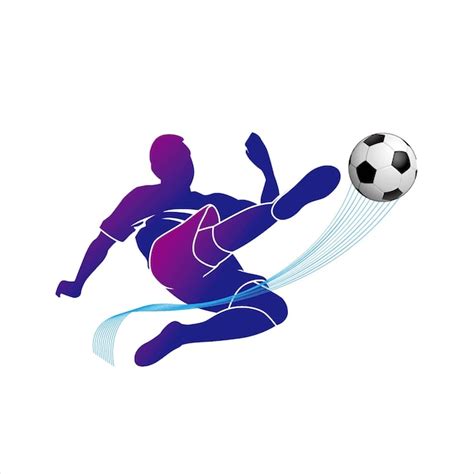 Premium Vector | Football player logo, kick ball Sport, Soccer player, football Pitch