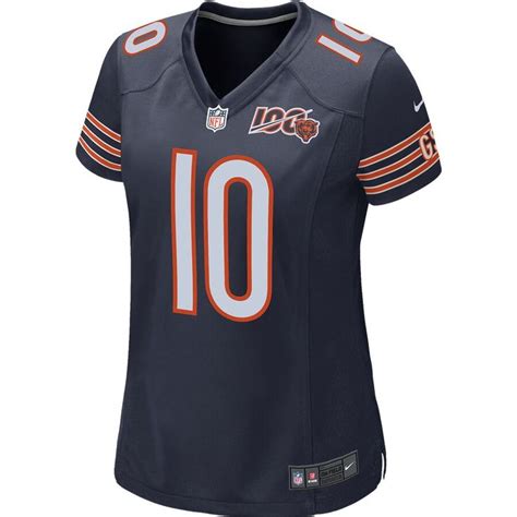 Women's Chicago Bears Mitchell Trubisky Nike Navy 100th Season Game Jersey in 2023 | Chicago ...