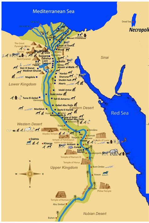 Ancient Egypt Map Worksheet