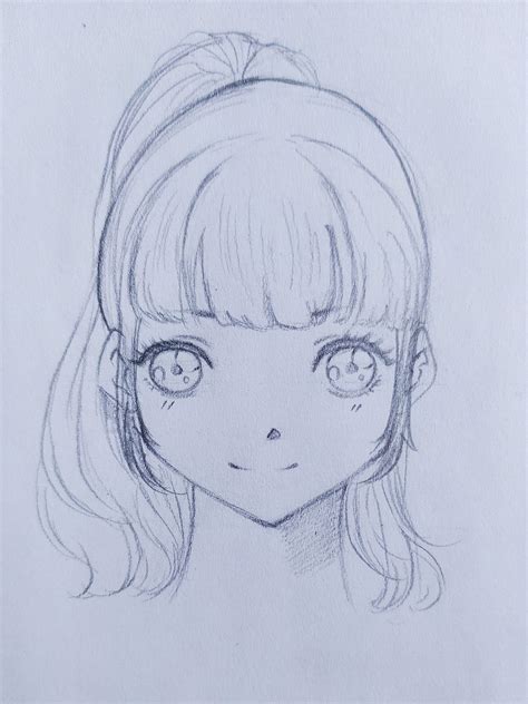 HOW TO DRAW A CUTE ANIME GIRL FACE (Part-1) | by Alisha | Medium