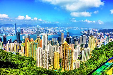 Victoria Peak, Hong Kong, Kowloon And Victoria Harbor Photograph by Paul Thompson - Pixels