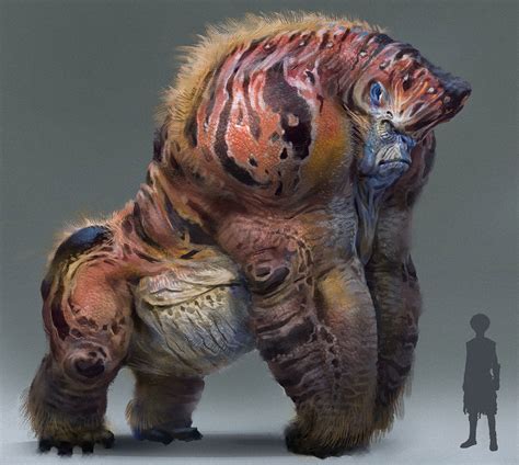 ArtStation - Alien gorilla design, sui yangyang | Fantasy creatures art, Monster concept art ...