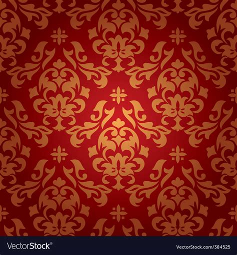 Vintage damask wallpaper Royalty Free Vector Image