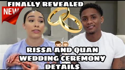 FINALLY!! RISSA & QUAN WEDDING CEREMONY DETAILS REVEALED/,#rissaandquan ...