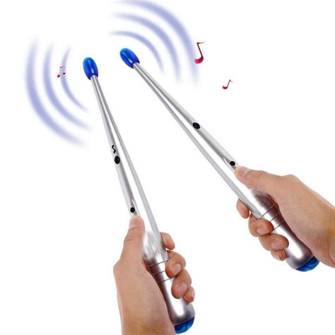 1Pair Electronic Air Drum Sticks Lightweight Rhythm Sticks Percussion Instrument Tool for ...