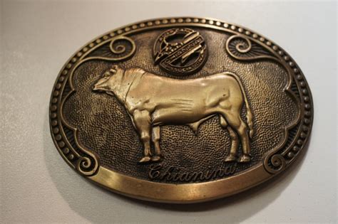 TONY LAMA BUCKLE Chianina BULL -CATTLE BREED SERIES … - Gem