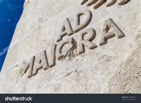 Latin Sentence Ad Maiora Set Stone Stock Photo 278849324 - Shutterstock