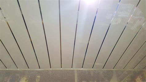 4 Metre Long Ceiling Panels, White Chrome Planked, PVC Cladding 4m (4 pk)