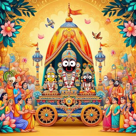 Premium Photo | Happy rath yatra indian festival AI Generator