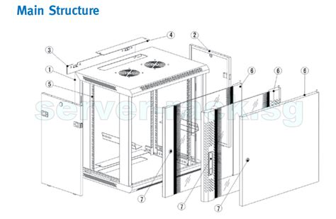 Toten Wall Mount Rack Cabinet 9u 19 W600 X D450mm Server Singapore