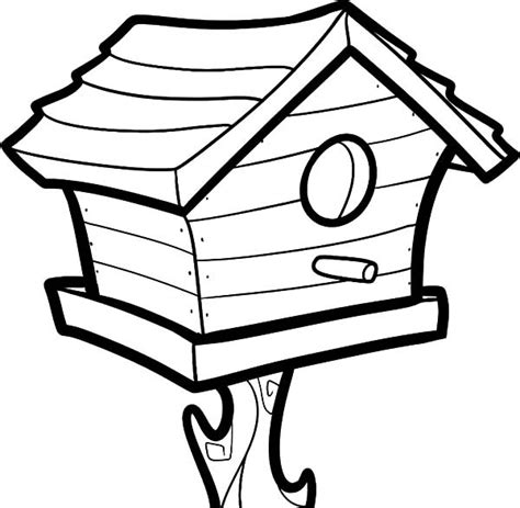 Bird House Drawing at GetDrawings | Free download