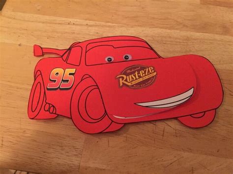 Lightning McQueen Pop Up Hood Invitations