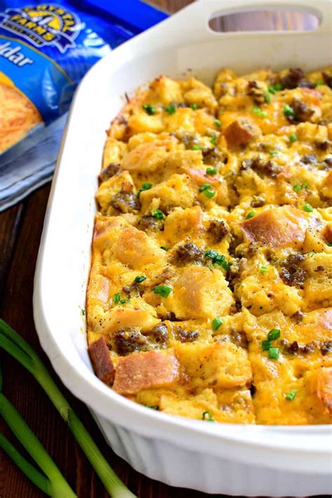 Overnight Sausage Egg Casserole