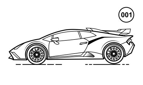 Sports Car Outline Vector Art, Icons, and Graphics for Free Download