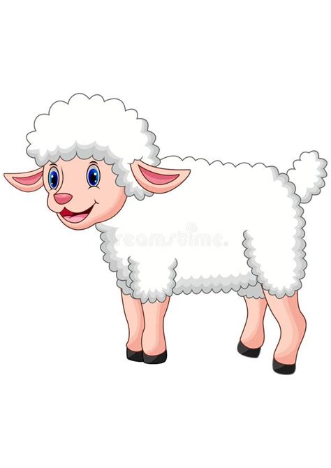 Happy sheep stock vector. Illustration of baby, garden - 34677870