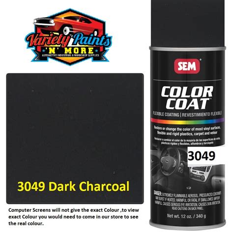 3049 Dark Charcoal SEM Colourcoat Vinyl Aerosol 300 Grams