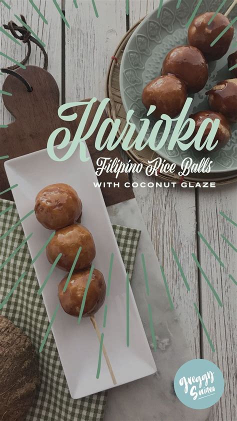 Karioka | Carioca | Filipino Sweet Rice Balls with Coconut Glaze | Cake boss recipes, Sweet ...