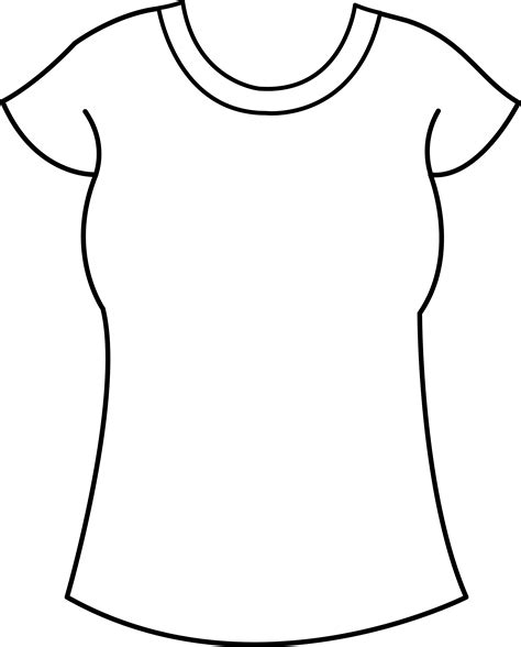 T Shirt Outline Clip Art - ClipArt Best