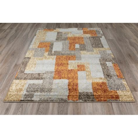 Addison Rugs Plano 10 X 13 (ft) Earth Indoor Abstract Mid-century ...