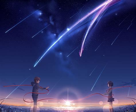 Anime, Your Name., Mitsuha Miyamizu, Taki Tachibana, HD wallpaper | Peakpx