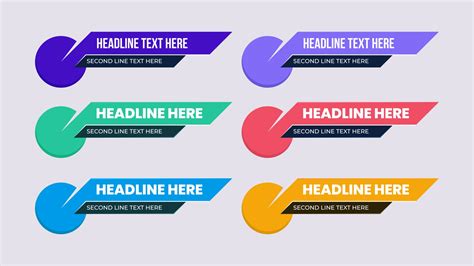 Lower third news headline best design trendy shape 2991367 Vector Art at Vecteezy