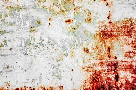 Premium Photo | Texture of a metal wall with rust